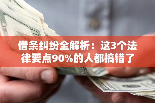 北京借条纠纷全解析：这3个法律要点90%的人都搞错了