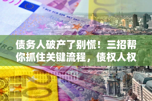 北京债务人破产了别慌！三招帮你抓住关键流程，债权人权益不再缩水