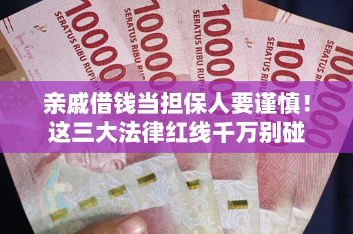 北京亲戚借钱当担保人要谨慎！这三大法律红线千万别碰