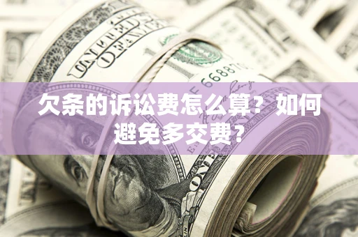北京欠条的诉讼费怎么算？如何避免多交费？