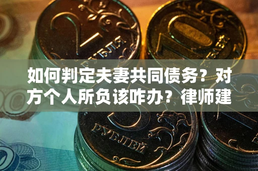 北京如何判定夫妻共同债务？对方个人所负该咋办？律师建议