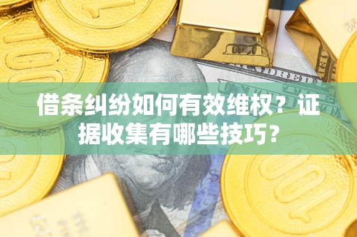 北京借条纠纷如何有效维权？证据收集有哪些技巧？