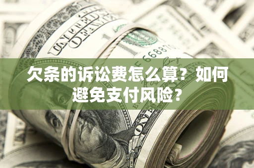 北京欠条的诉讼费怎么算？如何避免支付风险？
